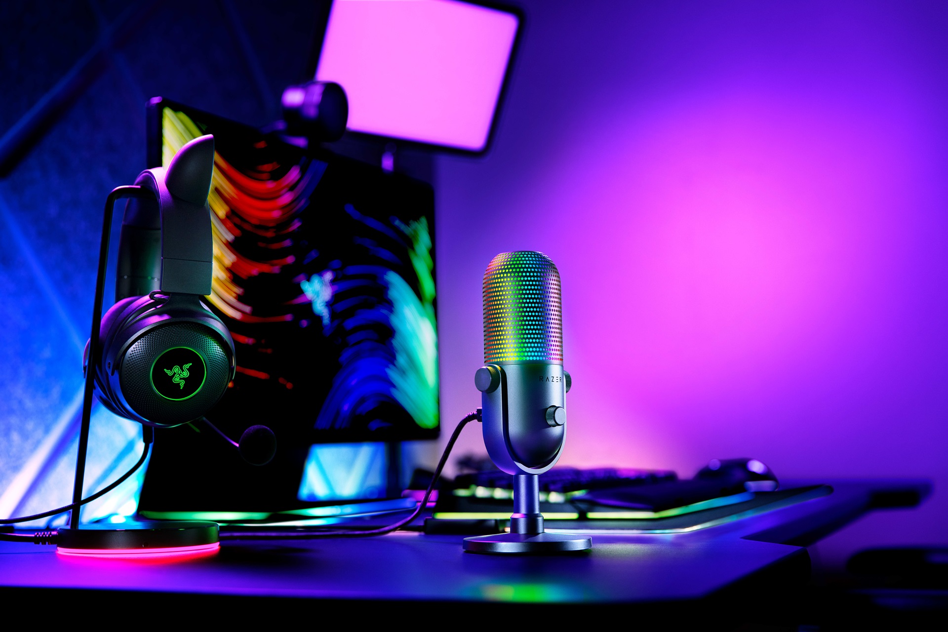 ストリーミングをさらに盛り上げる 鮮やかなライティング搭載USBマイク 「Razer Seiren V3 Chroma」と 小型モデル「Razer  Seiren V3 Mini」、 2製品を3月1日(金)より予約開始 - MSY株式会社コーポレートサイト